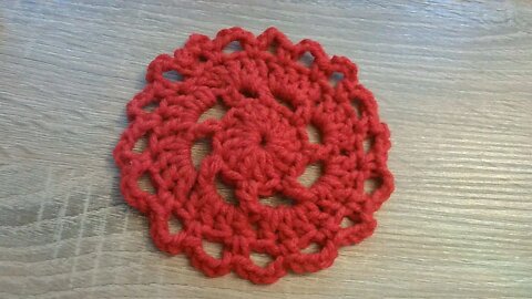 Left handed crochet doily/lace circle. Easy beginner friendly tutorial