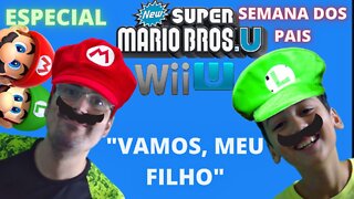 NEW SUPER MARIO BROS WIIU (NINTENDO WIIU) GAMEPLAY / Jogando com o filho Daniboy, início de gameplay