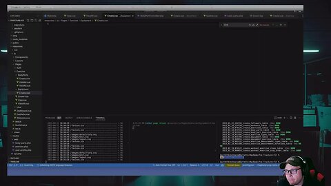 Live Coding with Barrett building out a fitness app built with Vue | Laravel and Inertia