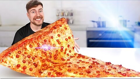 I_ate_the_.World's _Largest_slice_Of_PIZZA _ Mr_B | New video
