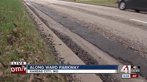 Potholes plague Ward Parkway