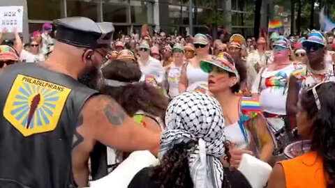 Free Palestine Protesters Block the Philadelphia Pride Parade