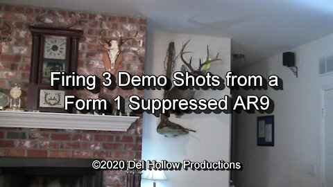 S10E3 - Firing 3 Demo Shots from a Form 1 Suppressed AR9