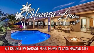 Lake Havasu Double RV Garage Pool Home 3363 Palo Verde Blvd S MLS 1027831