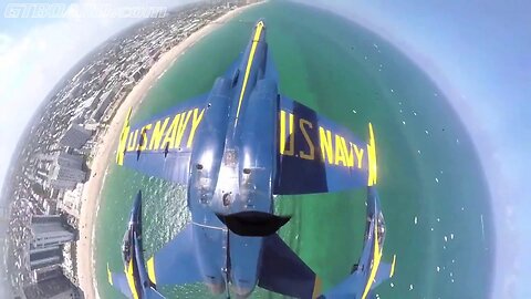 Blue Angels Double Farvel Over Fort Lauderdale Beach + drop cargo with C-130H