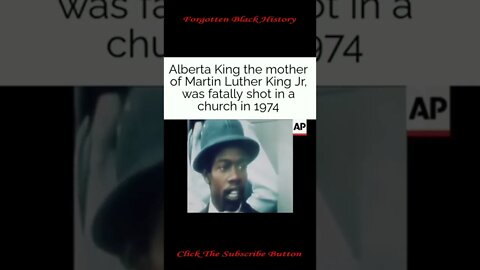 Short Black History Facts | ALBERTA KING | Forgotten Black History