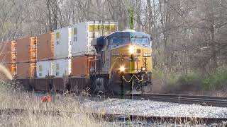 CSX Intermodal Train from Lodi, Ohio with Defect Detector