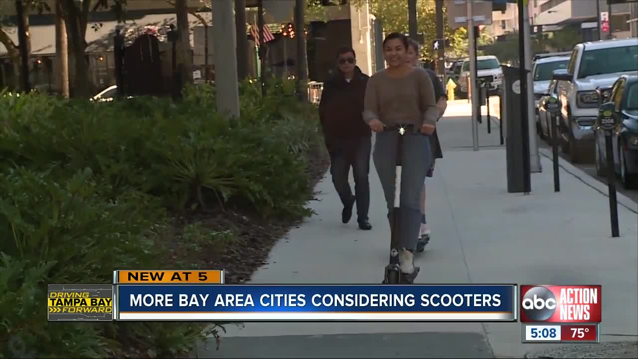 More Tampa Bay area cities considering e-scooters