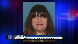 Woman wanted in deadly hit-and-run that killed 55-year-old Warren man