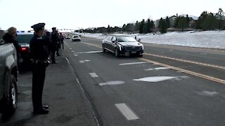 Officer Eric Talley funeral procession continues