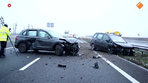 Ongeluk met veel schade en gewonden op A15