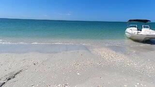 Boating and beaching at Cayo Costa State Park on the Gulf in SWFL