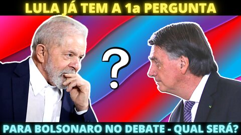 A primeira pergunta de Lula a Jair Bolsonaro no debate presidencial