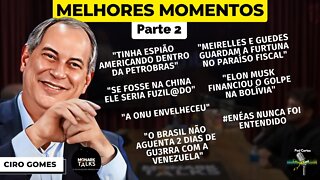 MELHORES MOMENTOS CIRO GOMES (PARTE 2) - Monark Talks