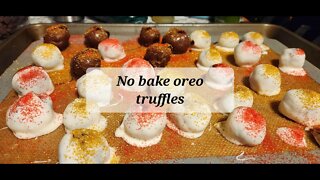 No bake oreo truffles #candy #cookies @Lori349898