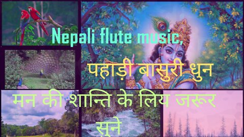 Nepali flute music, पहाड़ी बासुरी धुन, relaxing music video