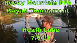 Rocky Mountain PFA Heath Lake Fishers of Men Kayak Bass Fishing Tournament 7-5-2021