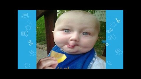 Babies react to eating lemons for the first time.
