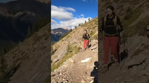 Hiking up to Grizzly Peak in Kananaskis Alberta. Full video on channel #hiking #kananaskis #alberta