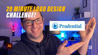 20 Minute Logo Design Challenge! - Prudential #Illustrator