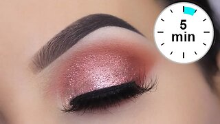 EASY 5 MINUTE Spring Eye Makeup Tutorial