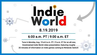 Nintendo Direct "INDIE WORLD" Announced!