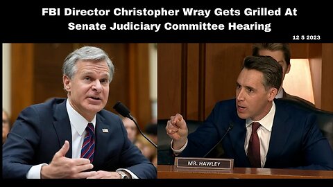 FBI Director Christopher Wray Gets Grilled At Senate Judiciary Committee Hearing
