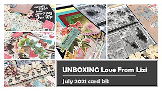 Unboxing Love From Lizi July 2021 card kit plus Add ons