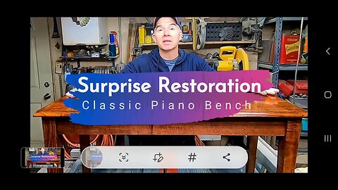 Surprise Restoration: Church Piano Bench