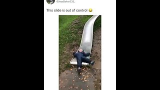 The slide is out of control