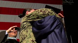 Navy service member surprises sister, cousin at West Boca Community High School graduation