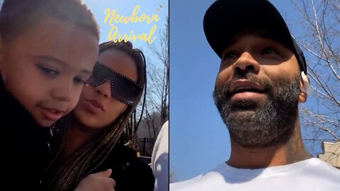 Joe Budden Is Feelin Cyn Santana's Braids While Picking Up Son! 😘