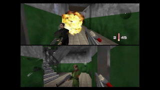 GoldenEye 007 multiplayer - Pierre vs Axdoomer - LTK Tiny Bond All Shotguns Turbo Mode (Nov 11 2023)