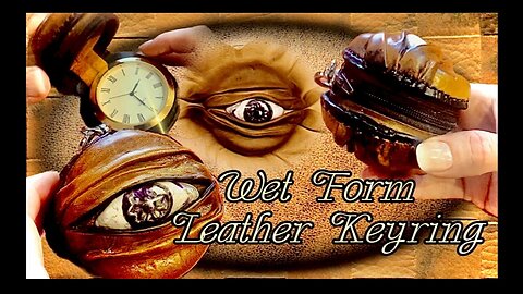Leather Eyeball Keyring