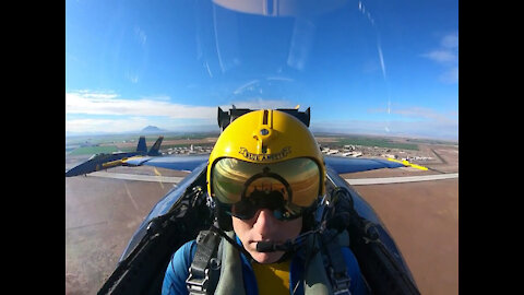 Blue Angel Opposing Minimum-Radius Turn