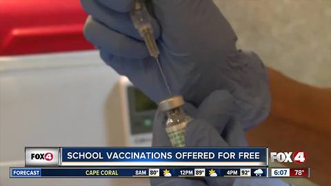 FL DOH offers free back to school vaccinations