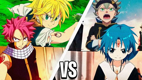 Fairy Tail vs Magi vs Seven Deadly Sins vs Black Clover Tournament!