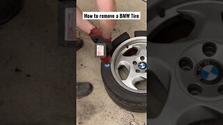 How to remove a BMW Tire #bmw #cars #bmwm5 #bmwe34 #diy #restoration #automotive #engine #mechanic