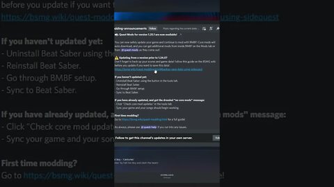 Quest Mods for Beat Saber 1.25.1 are now available! #Shorts