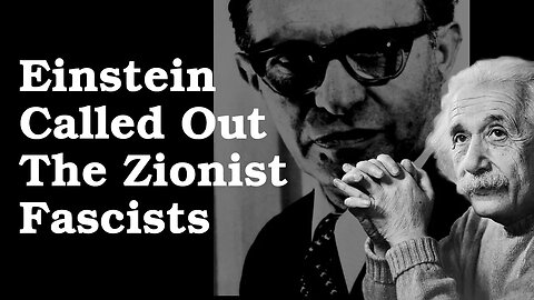 Einstein Letter to NYT Calls Out Zionist Fascism