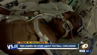 Teen moves on from life-changing football injury