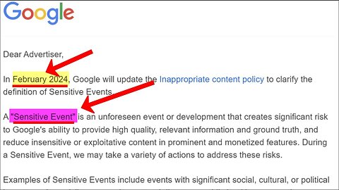 WARNING! GOOGLE KNOWS THE SCRIPT ABOUT A PLANNED SENSITIVE EVENT HAPPENING IN FEBRUARY 2024!