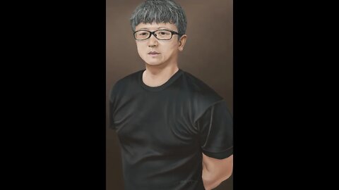 Digital Painting Timelapse - Man in Black T-shirt