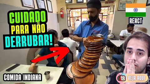 16 pratos de DOSA INDIANO de uma vez só! Reagindo a COMIDAS DE RUA INDIANAS | Veja Aqui Reacts