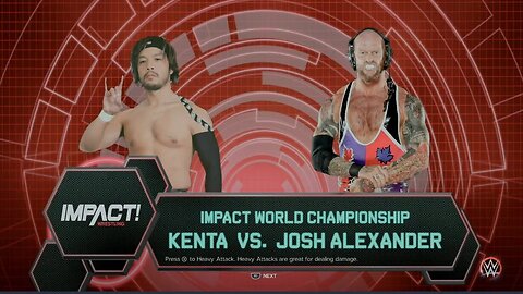 Impact Wrestling Josh Alexander vs Kenta for the Impact World Championship