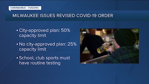 City of Milwaukee lowers capacity limits for bars, restaurants in revised COVID-19 order
