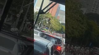 muita polícia na faria Lima sp