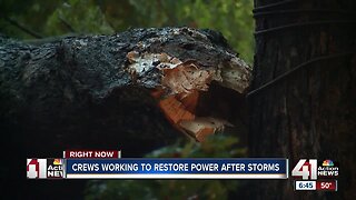 Overnight storms down trees, cause power outages and minor flooding