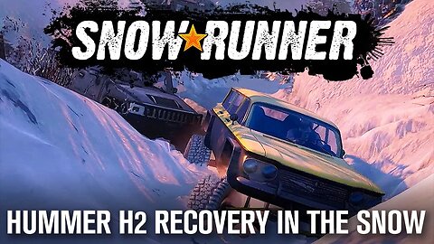 Hummer H2 Recovery in the Snow - A @MattsOffRoadRecovery Inspired Snowrunner Recovery