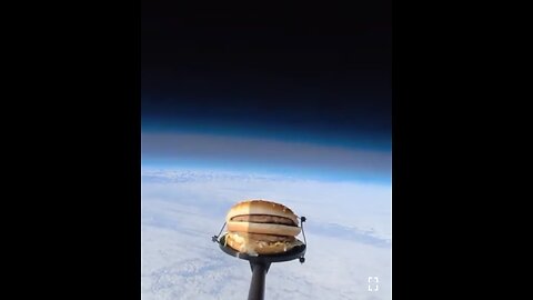 Sending burger into space…🤯